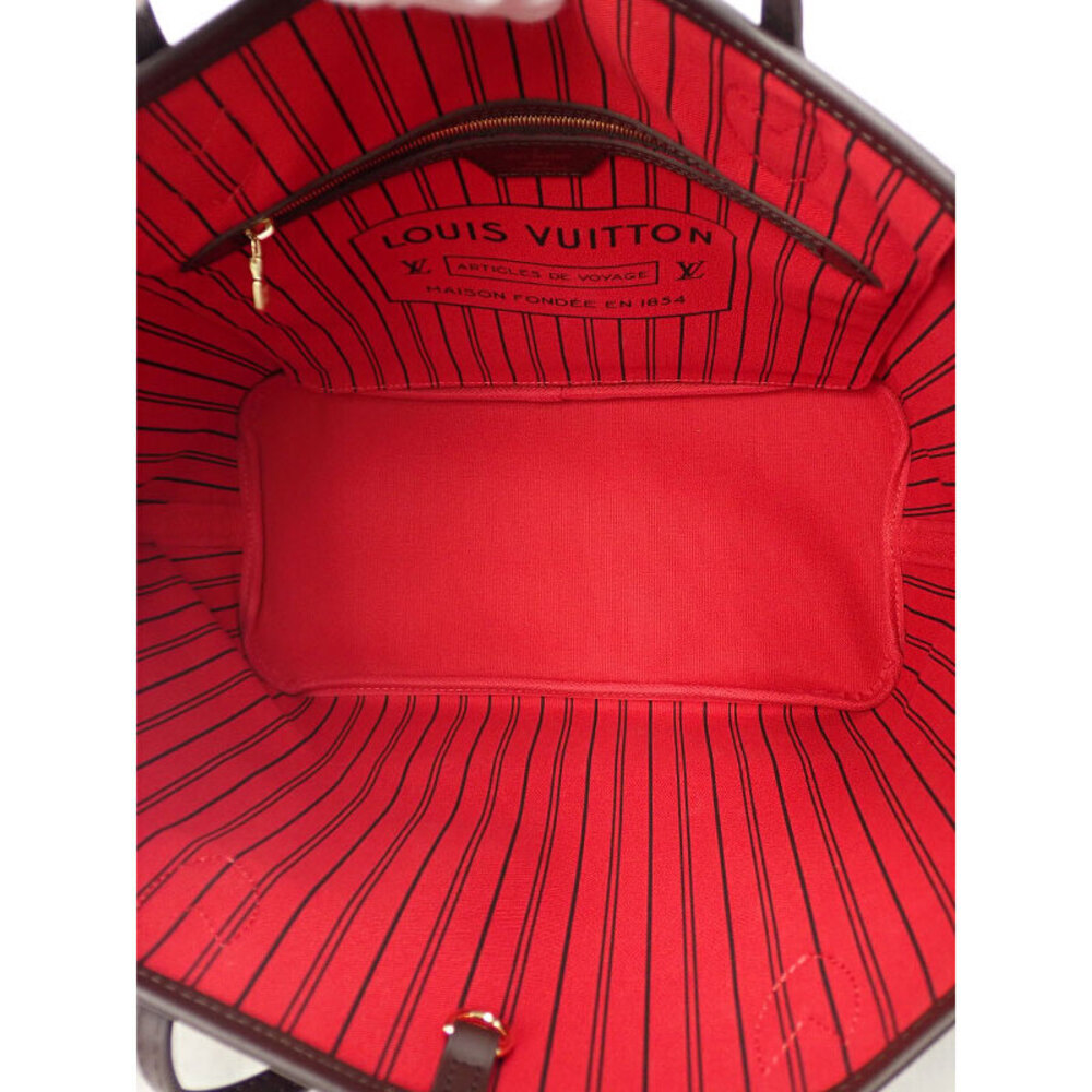 Louis Vuitton Damier Ebene Brown Neverfull Tote Bag - Picture 3 of 8